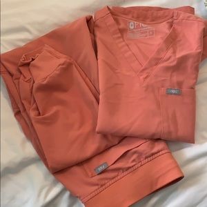 Figs Scrubs- Coral set